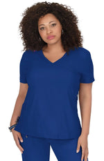 koi koi Lite Philosophy Women's 3-Pocket Mock-Wrap Scrub Top