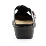 Sanosan Bella Comfort Slip-On Clogs in Heart Scribble