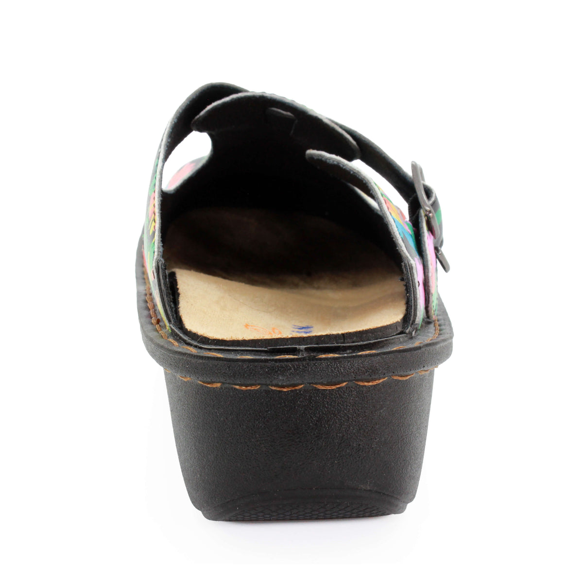 Sanosan Bella Comfort Slip-On Clogs in Sunflower Print