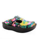 Sanosan Bella Comfort Slip-On Clogs in Sunflower Print