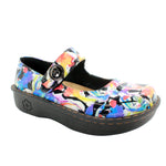 Sanosan Julia Comfort Mary-Jane Clogs in Splash Petal