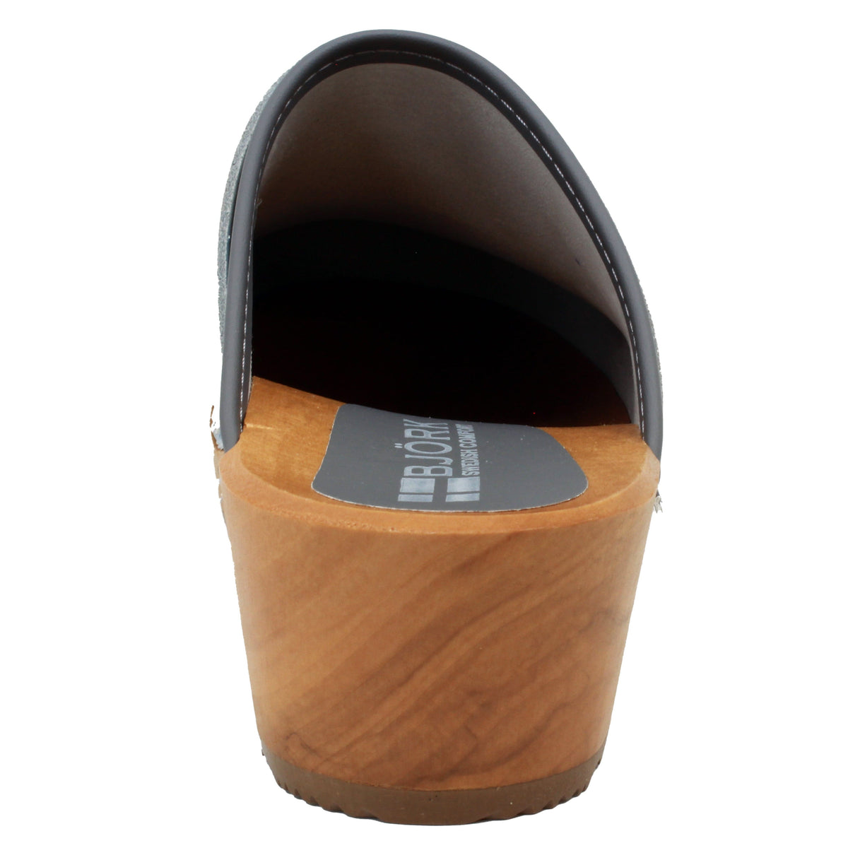 BJORK BJORK Maja Wood Abby Printed Leather Clogs