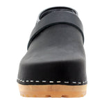 BJORK Tilda Wood Classic Closed Back Leather Clogs
