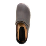 BJORK Tilda Wood Classic Closed Back Leather Clogs