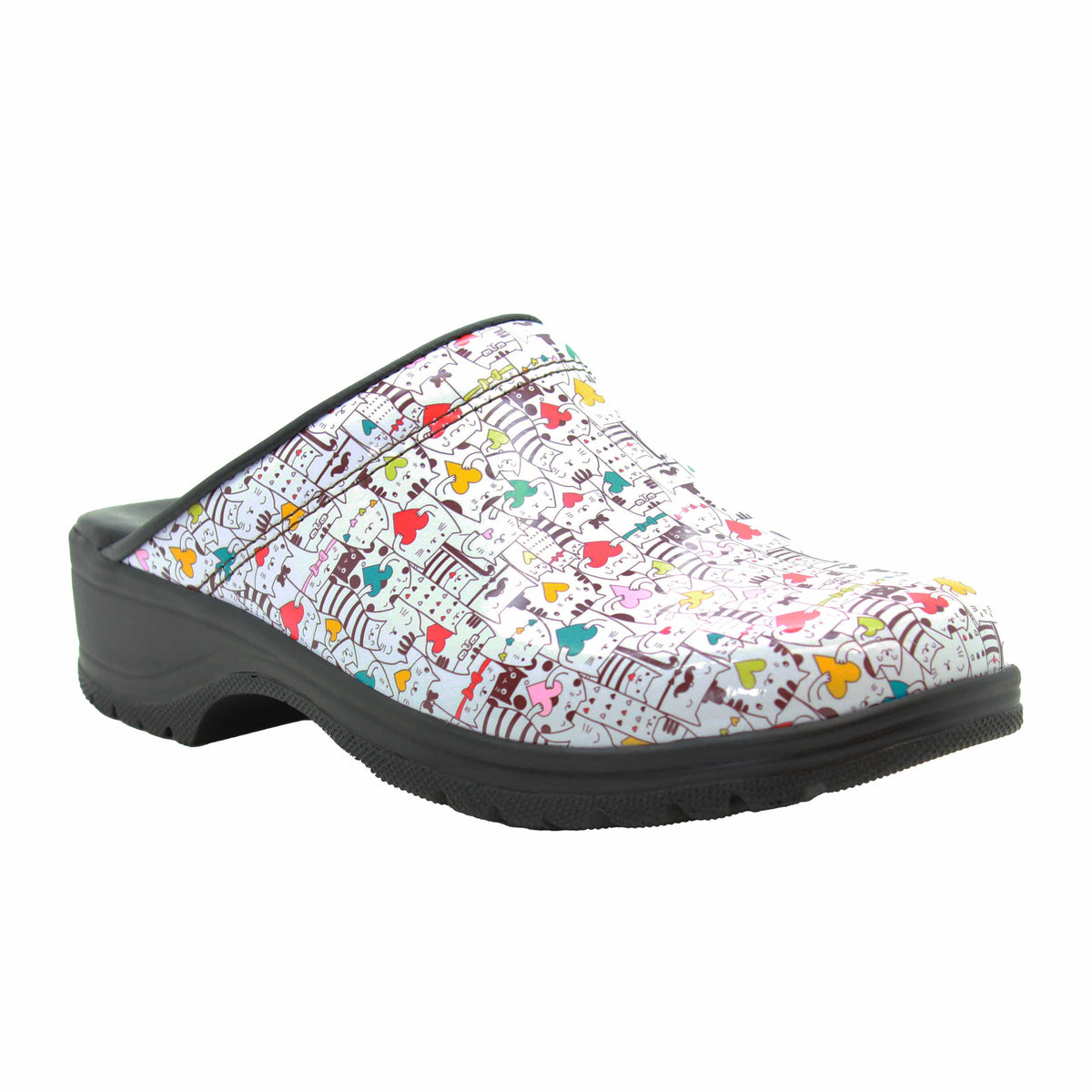 BJORK 660001-90-36 BJORK Flex Pro Catlove Open Back Leather Clogs Multi / EU-36