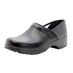 BJORK BJORK Flex Pro Closed Back Black Leather Clogs