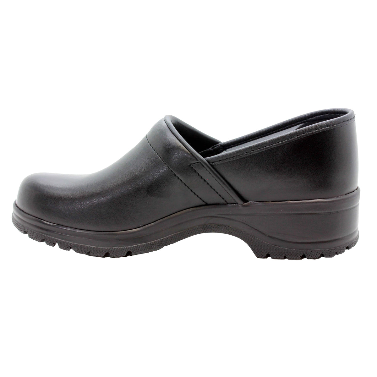 BJORK BJORK Flex Pro Closed Back Black Leather Clogs
