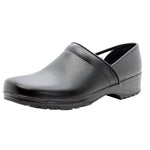 BJORK BJORK Men's Flex Pro Closed Back Black Leather Clogs