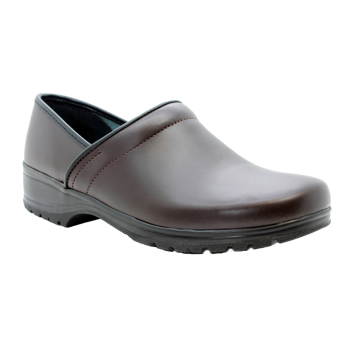 BJORK 670000-3-40 BJORK Men's Flex Pro Closed Back Brown Leather Clogs Brown / EU-40