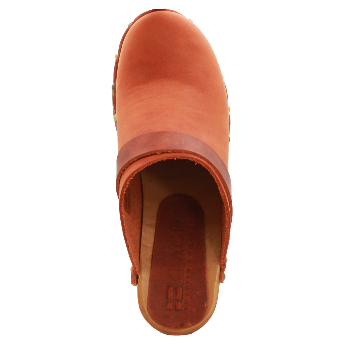 BJORK BJORK Maria Wooden Clogs in Vintage Oiled Leather