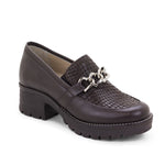 Dromedaris Kella Leather Platform Loafers