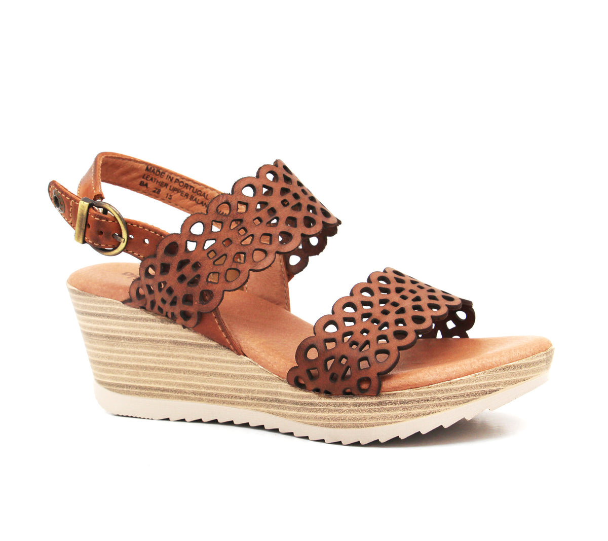 Dromedaris Libby Leather Wedge Sandal