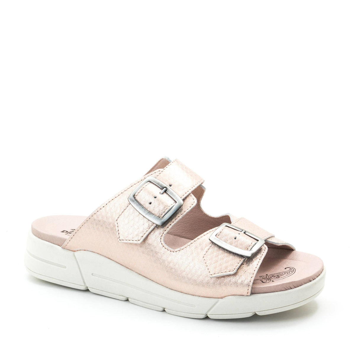 Dromedaris Terry Slip-On Leather Sandal