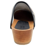 BJORK BJORK Peace Wood Open Back Leather Clogs