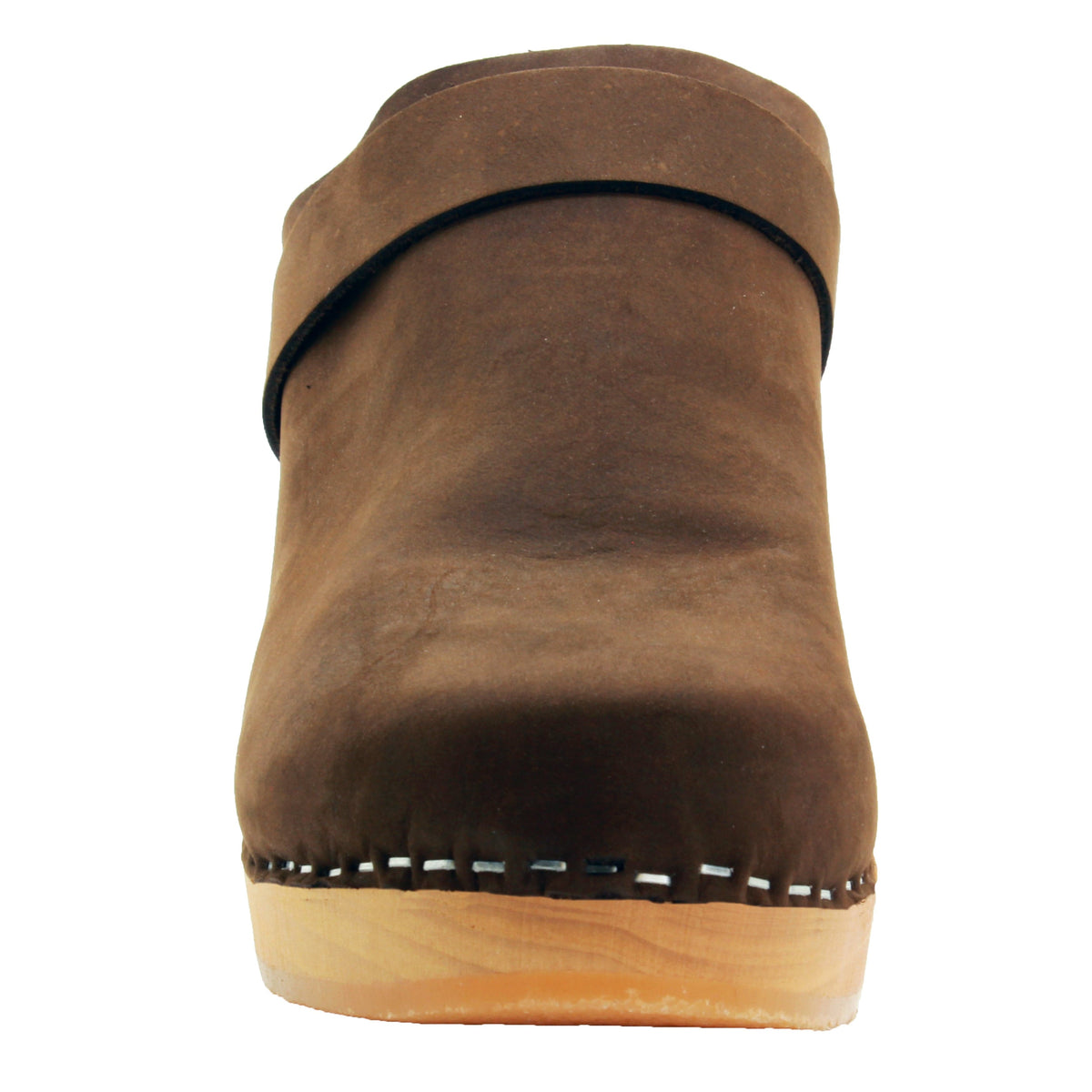 BJORK BJORK TIA Wooden Clogs in Oiled Leather