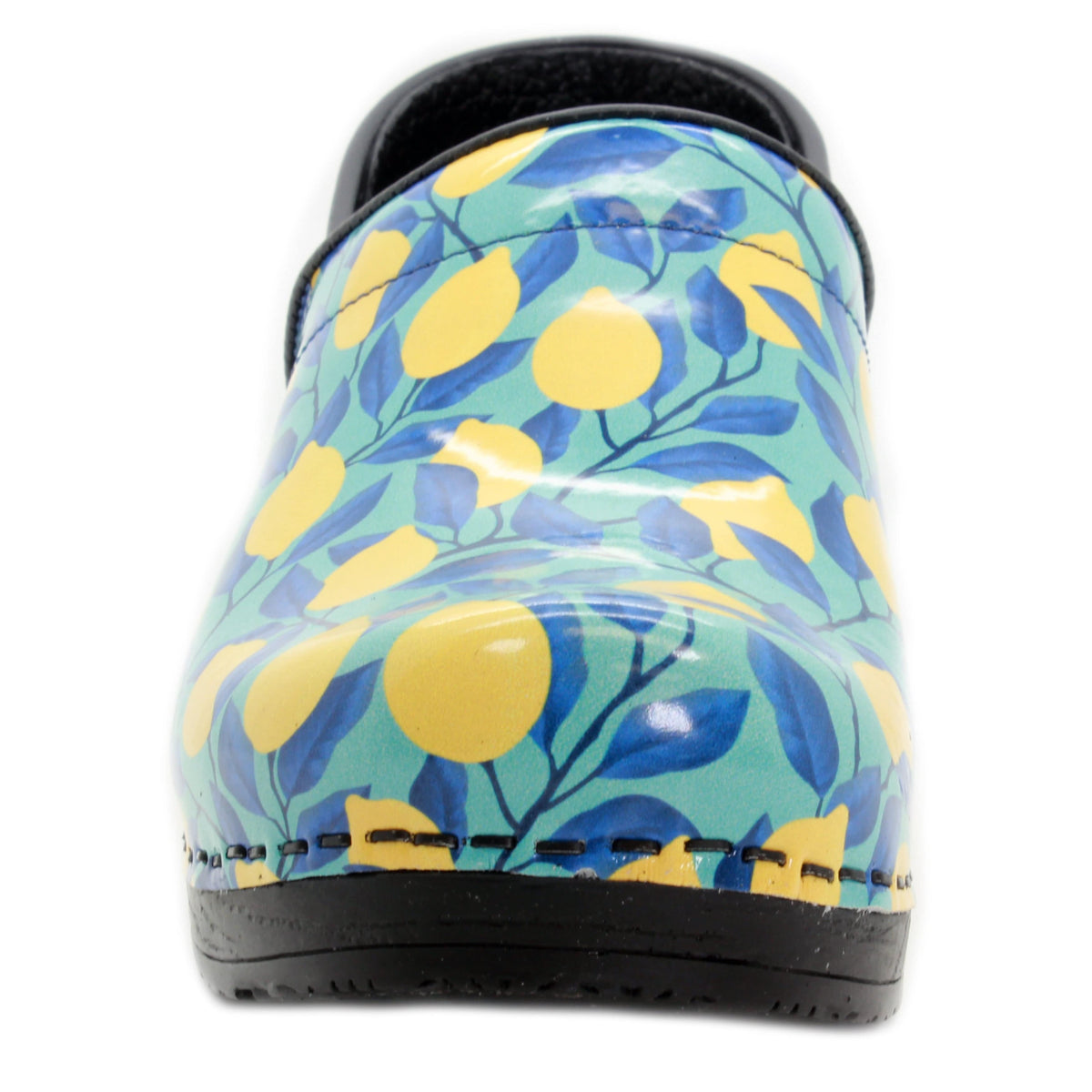 BJORK KLÄGN PROFESSIONAL Citron Printed Leather Clogs