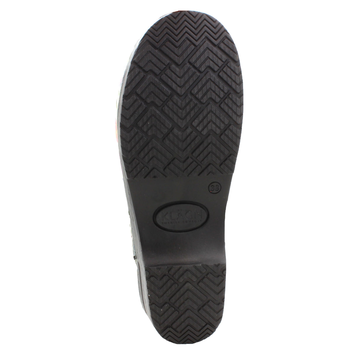 KLÄGN KLÄGN PROFESSIONAL Blomma Printed Leather Clogs