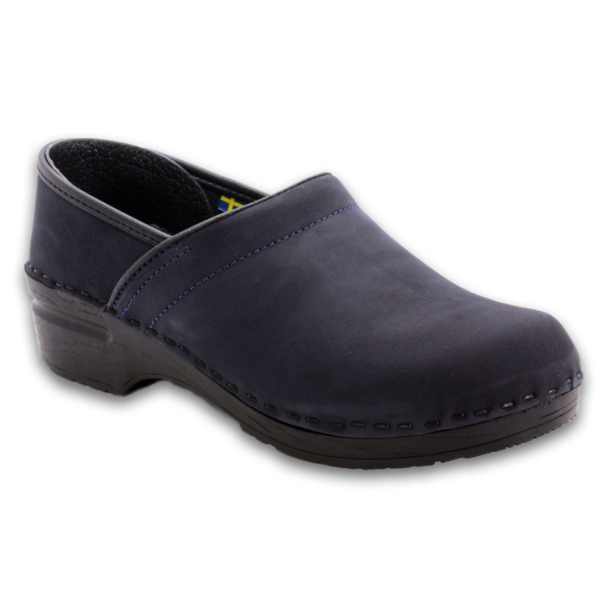 BJORK BJORK PROFESSIONAL LEAH Oiled Leather Clogs Blueberry / EU-36