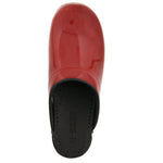 BJORK BJORK Elly Open Back Red Patent Leather Clogs