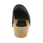BJORK BJORK LEIA Wood Classic Open Back Patent Leather Clogs