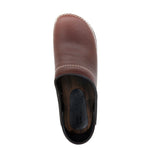 BJORK BJORK Men's Christian Wood Closed Back Oiled Leather Clogs