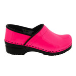 BJORK BJORK PRO ELSA Neon Pink (Ltd. Edition) Patent Leather Clogs