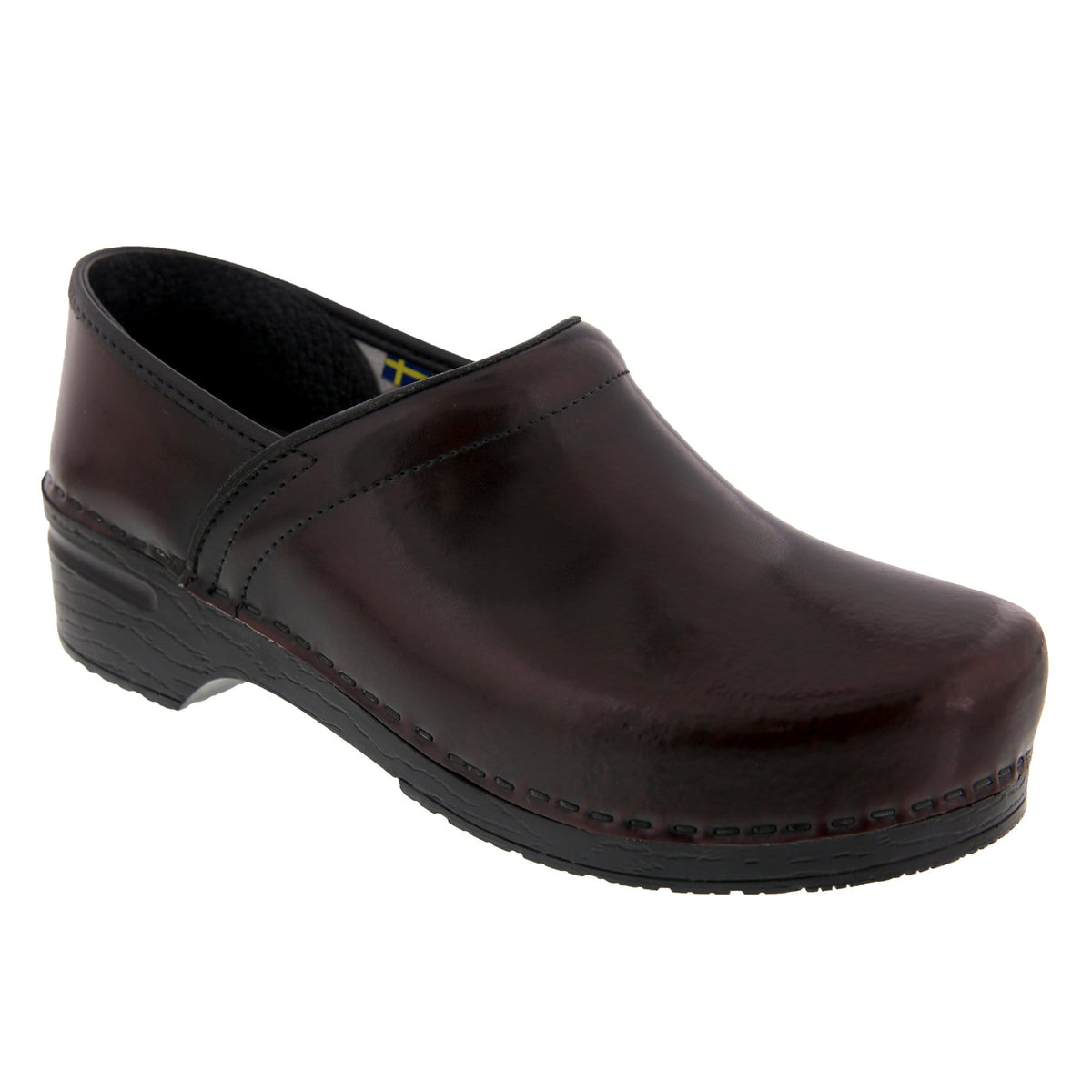 BJORK 757806-47-40 BJORK PROFESSIONAL Men's Bordeaux Cabrio Leather Clogs Bordeaux / EU-40