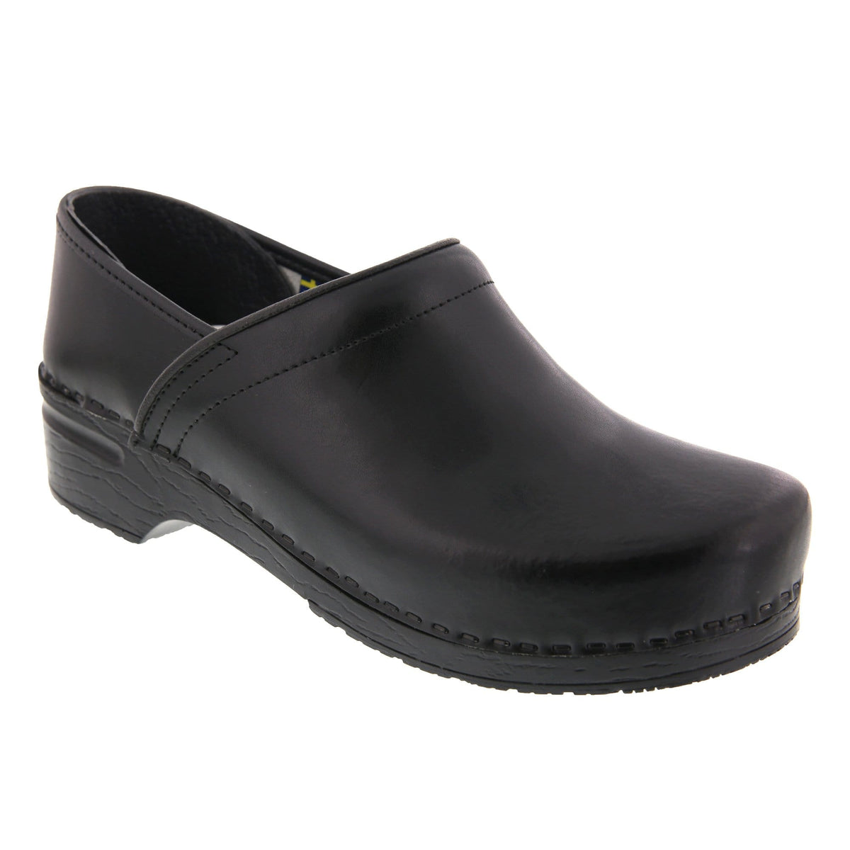 BJORK 757806-2-40 BJORK PROFESSIONAL Men's Cabrio Leather Clogs Black / EU-40