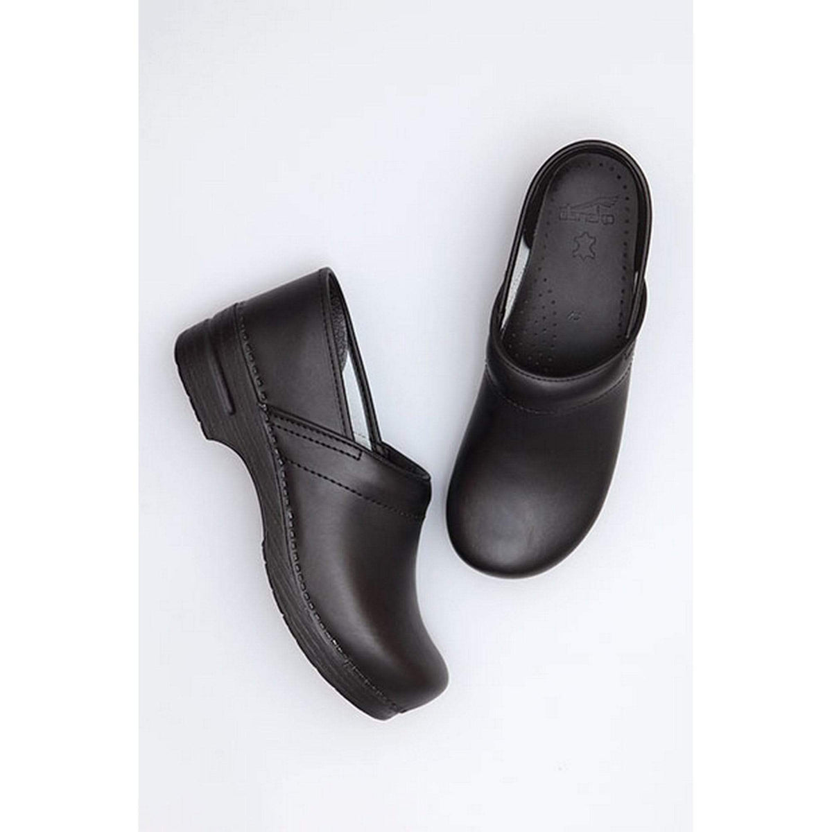 Dansko DANSKO Men's Professional Black Box Leather Clogs