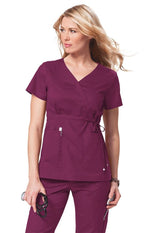 koi koi Classics Katelyn Women's 2-Pocket Scrub Top Wine / XXS