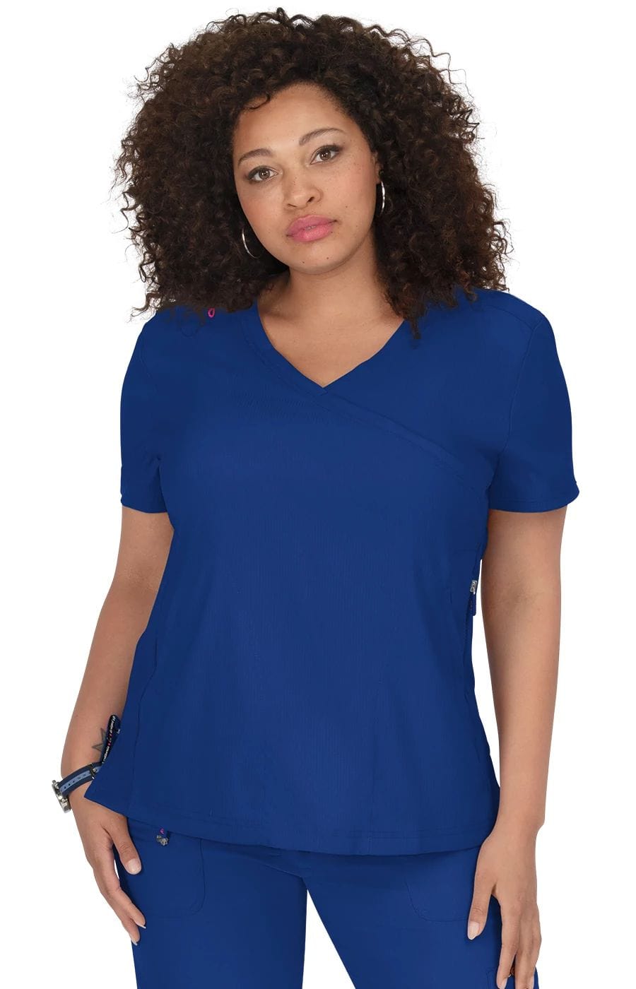 koi koi Lite Philosophy Women's 3-Pocket Mock-Wrap Scrub Top