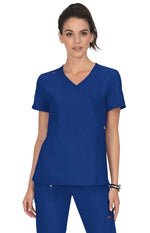 koi K-316-060-XXS koi Lite Philosophy Women's 3-Pocket Mock-Wrap Scrub Top Galaxy / XXS