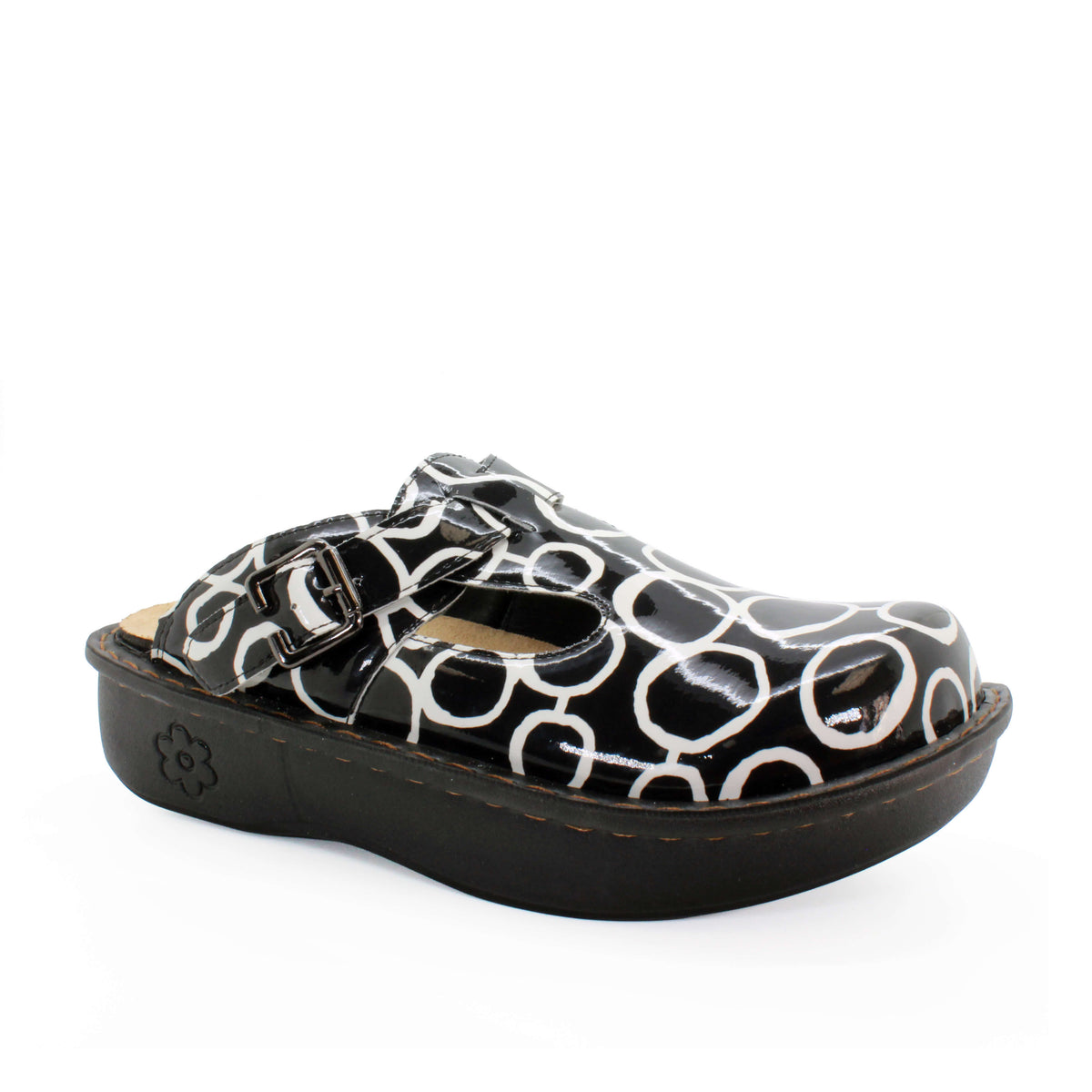 Sanosan Bella Comfort Slip-On Clogs in Zen Circles