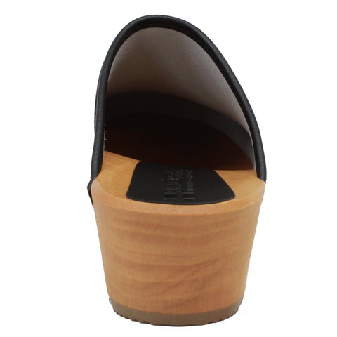 BJORK BJORK Maja Wood Josse Printed Leather Clogs