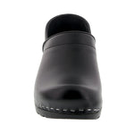 BJORK BJORK Women's Swedish Professional Black Leather Clogs