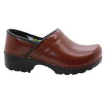 KLÄGN BJORK Women's Swedish Professional Brown Leather Clogs