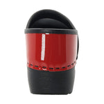 BJORK BJORK KARIN Swedish Women's Pro Red Patent Leather Clogs - CLOSEOUT