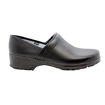 BJORK BJORK Men's Flex Pro Closed Back Black Leather Clogs