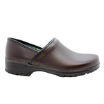 BJORK BJORK Men's Flex Pro Closed Back Brown Leather Clogs