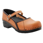 KLÄGN 750006-150-36 BJORK by KLÄGN MARCELLA Mary Jane Caramel Veg Tan Leather Clogs Caramel / EU-36