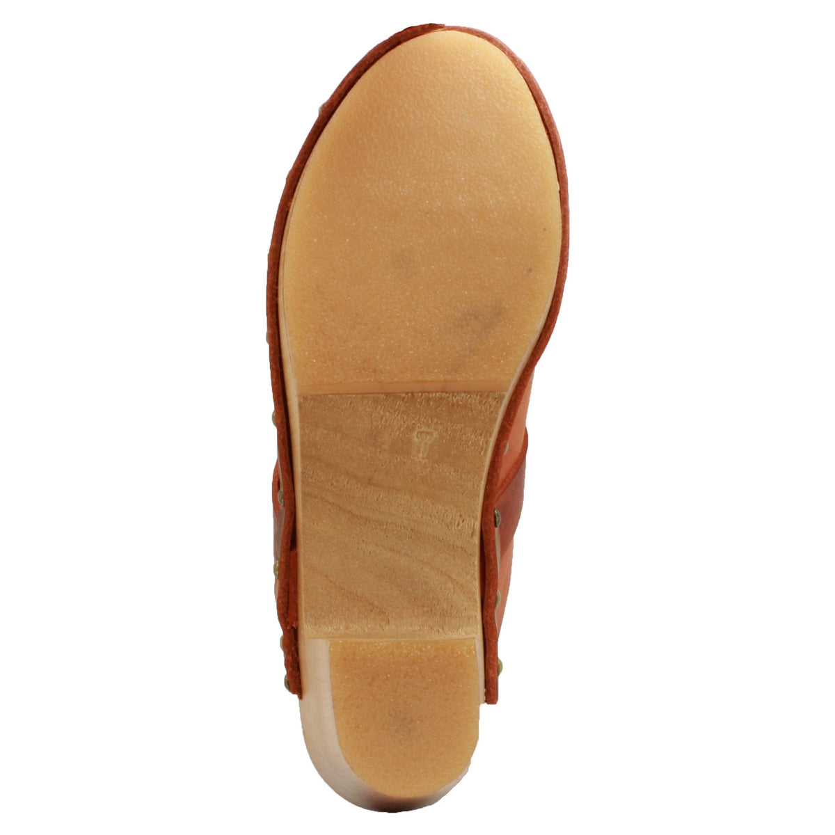 BJORK BJORK Maria Wooden Clogs in Vintage Oiled Leather