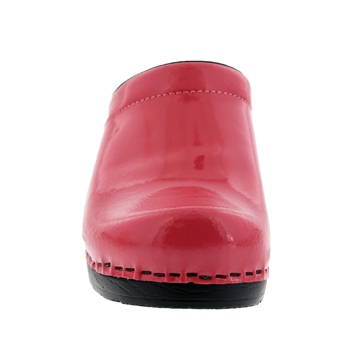 BJORK BJORK Elly Open Back Fuchsia Patent Leather Clogs