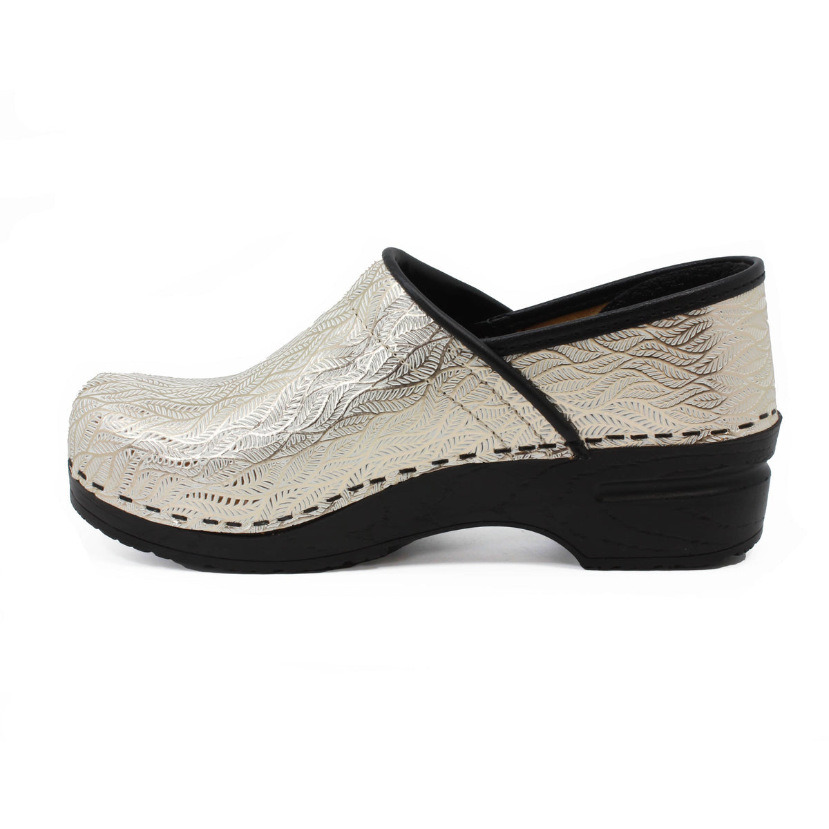 BJORK BJORK PROFESSIONAL Mysa Natural Tooled Leather Clogs