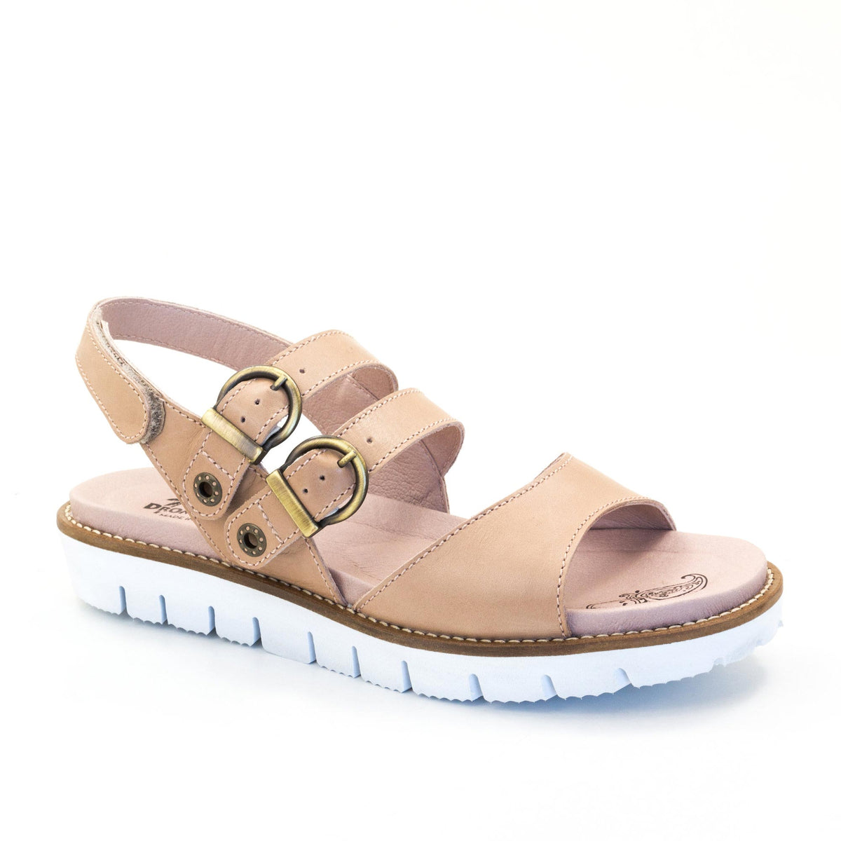 Dromedaris Alicia Leather Strappy Adjustable Sandals