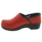 BJORK BJORK PRO ELLA Red Leather Clogs