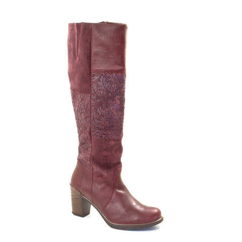 Dromedaris Geneva High Riding Leather & Suede Boot