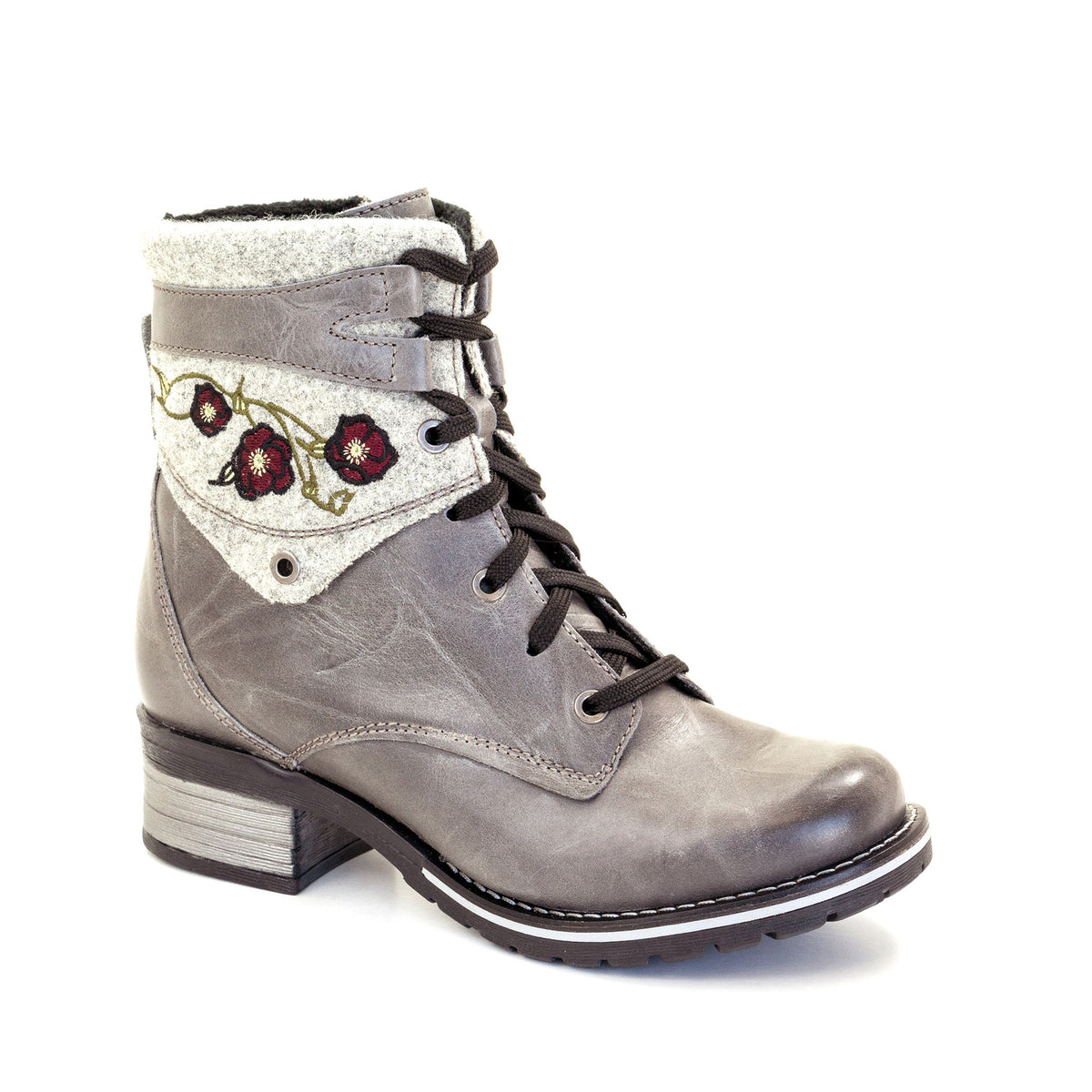 Dromedaris Kara Leather & Burel Wool Boot