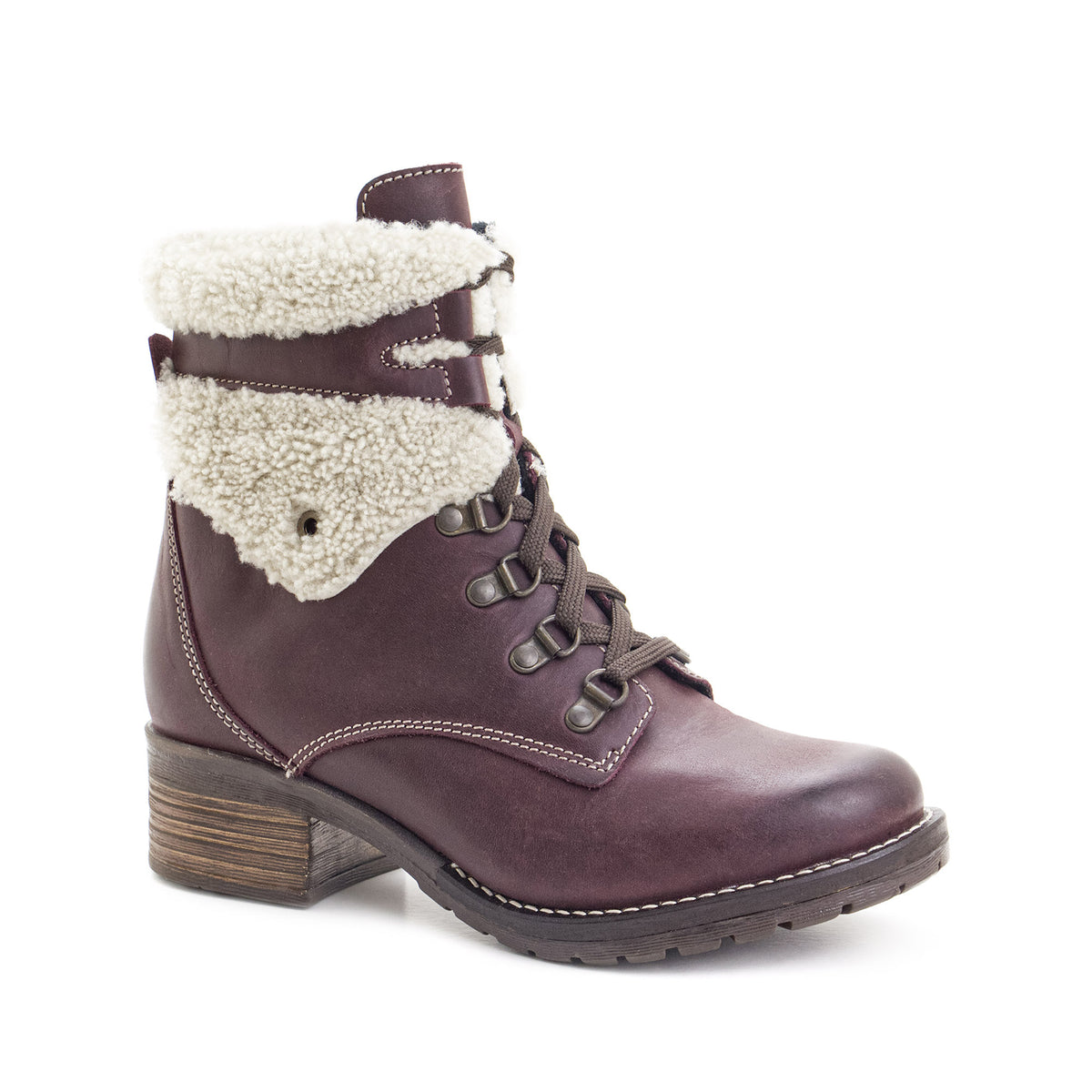 Dromedaris Kara Leather & Shearling Boot