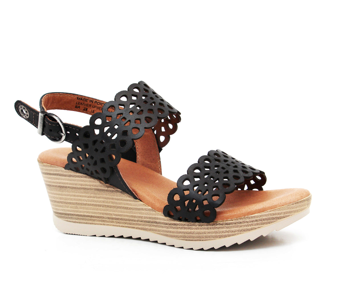Dromedaris Libby Leather Wedge Sandal