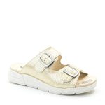 Dromedaris Terry Slip-On Leather Sandal